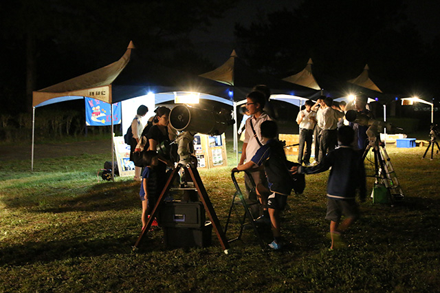 テラ・ドーム星まつりの天体観望会