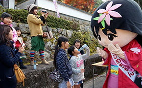 官兵衛の妻・光姫をイメージした加古川市のキャラクター「てりひめちゃん」