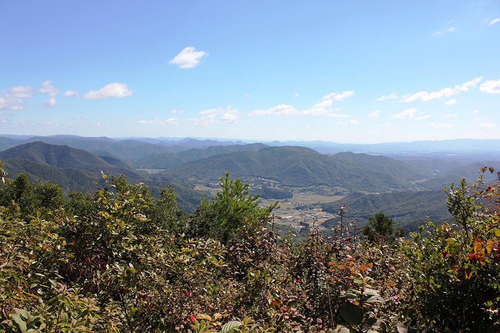 西光寺山の山頂からの眺め