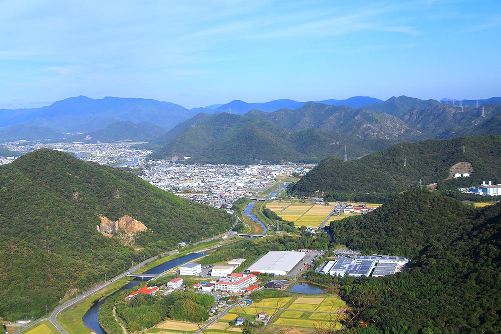 角尾山の山頂からの眺め