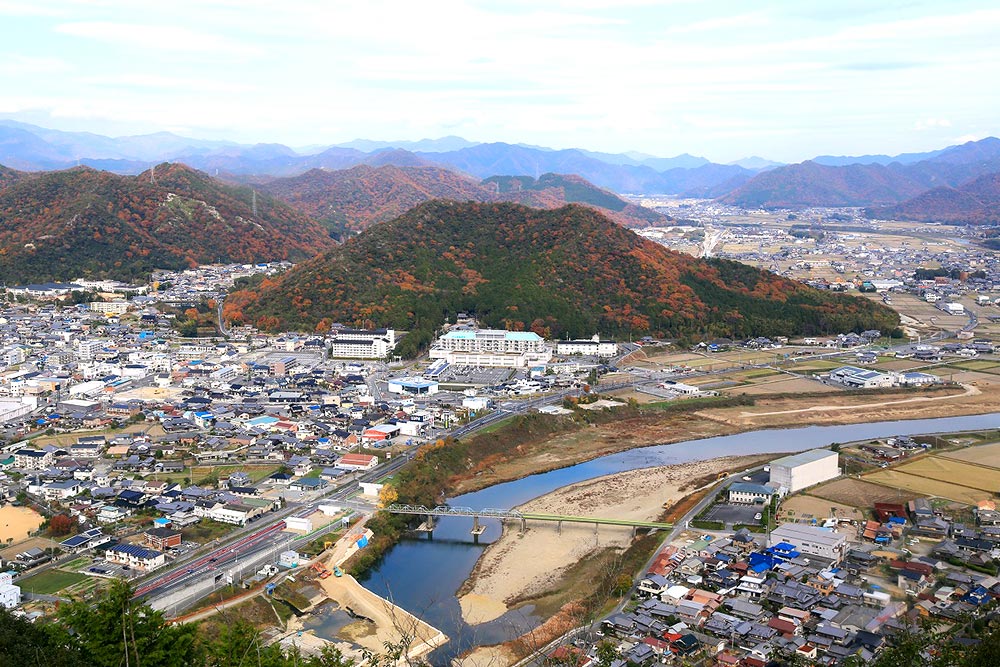 角尾山の山頂からの眺め